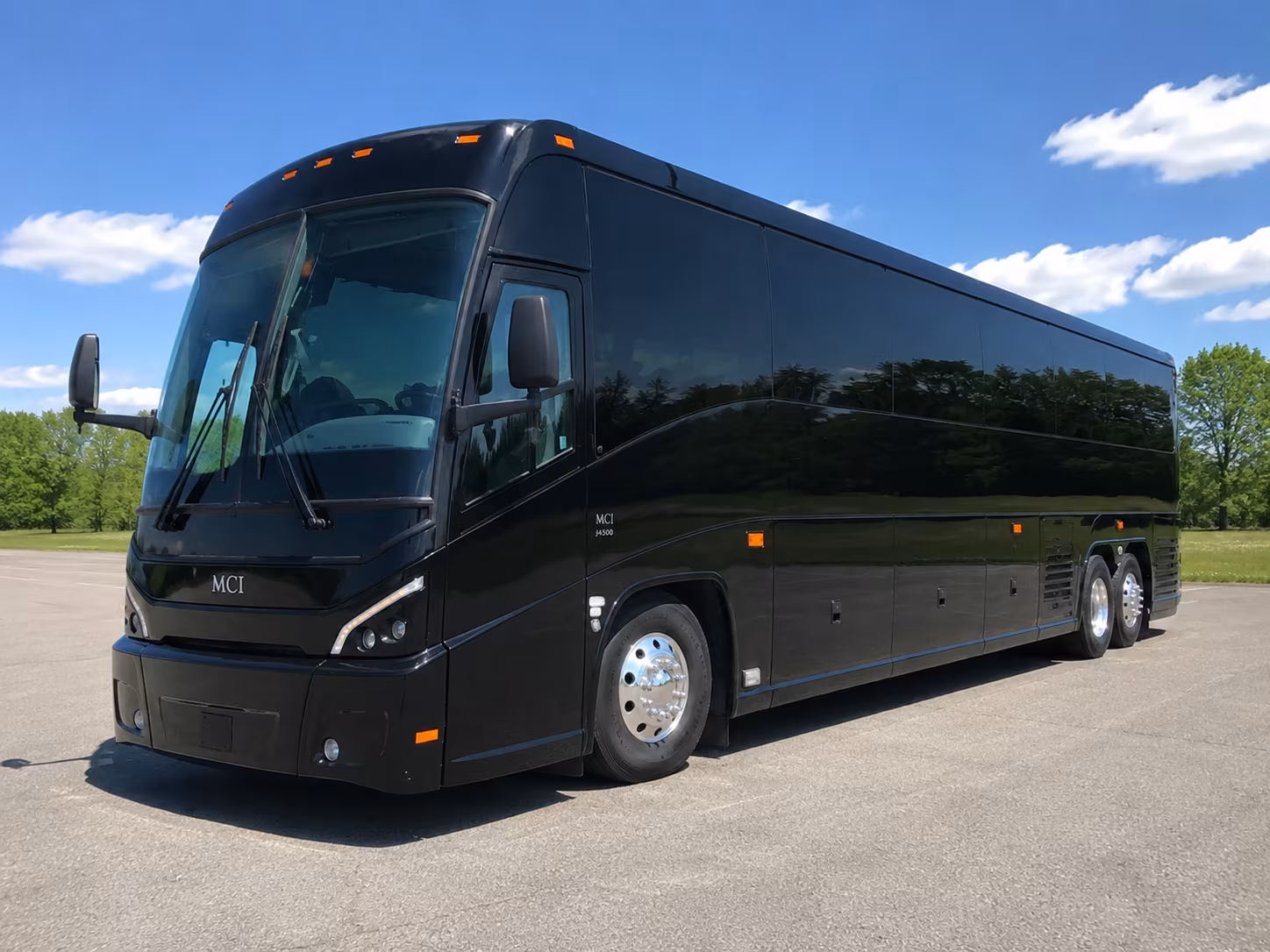 boston charter bus rental exterior