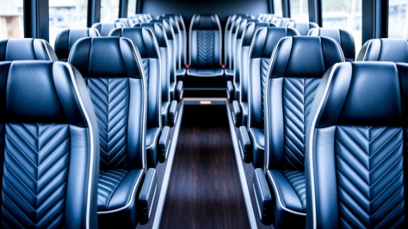 somerville 18 passenger minibus inside