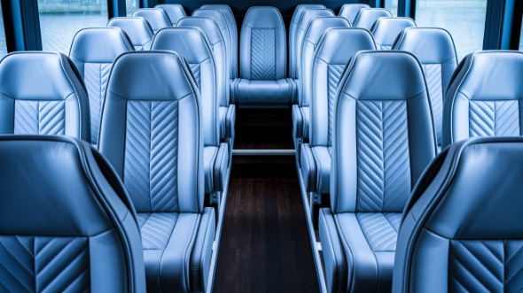 somerville 18 passenger minibus interior