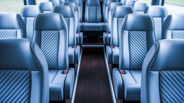 somerville 20 passenger minibus interior