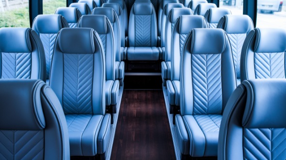 somerville 30 passenger minibus interior