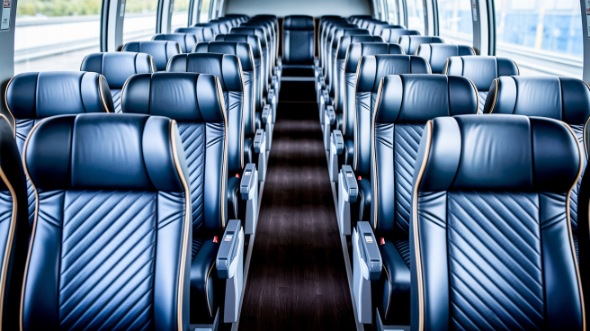somerville 50 passenger charter bus inside