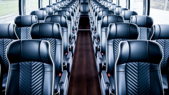 somerville 54 passenger charter bus inside