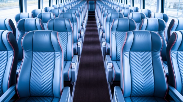 somerville 54 passenger charter bus interior
