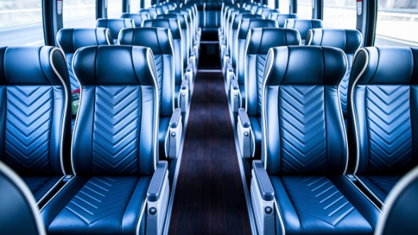 somerville 56 passenger charter bus inside